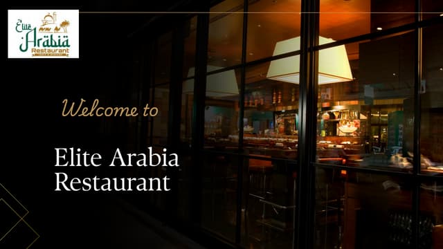 Elite Arabia Family Restaurant in Shastripuram | PDF