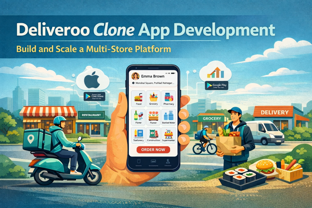Deliveroo Clone Development: Build & Scale a Multi-Store Platform