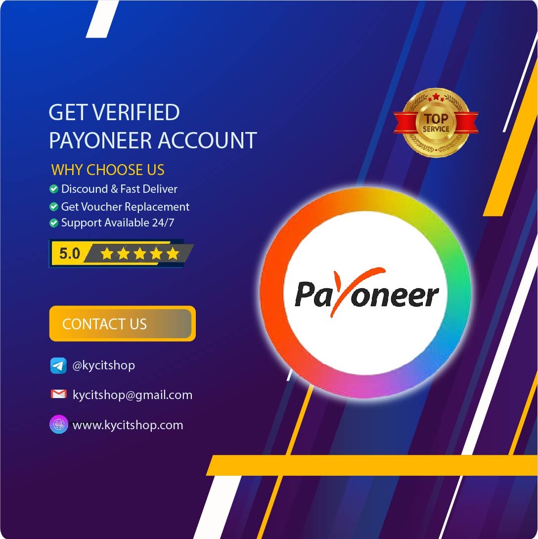 Get Verified Payoneer Accounts - LLC, LTD & Personal Acc