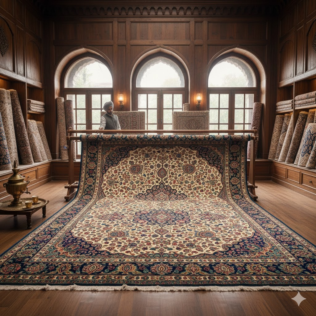How To Identify Genuine Authentic Kashmir Silk Carpets For Luxury Home and Heritage Interiors