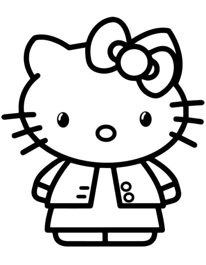 Disegni di Hello Kitty da colorare per bambini - Paginacolorare.com