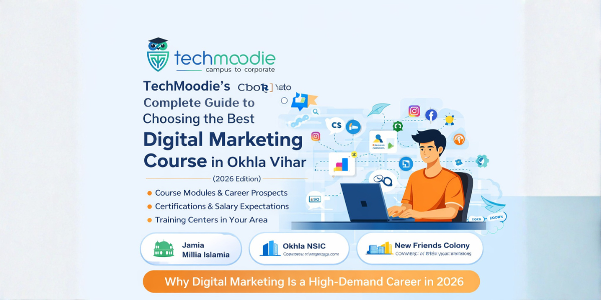 TechMoodie’s Complete Guide to Choosing the Best Digital Marketing Course in Okhla Vihar (2026 Edition)