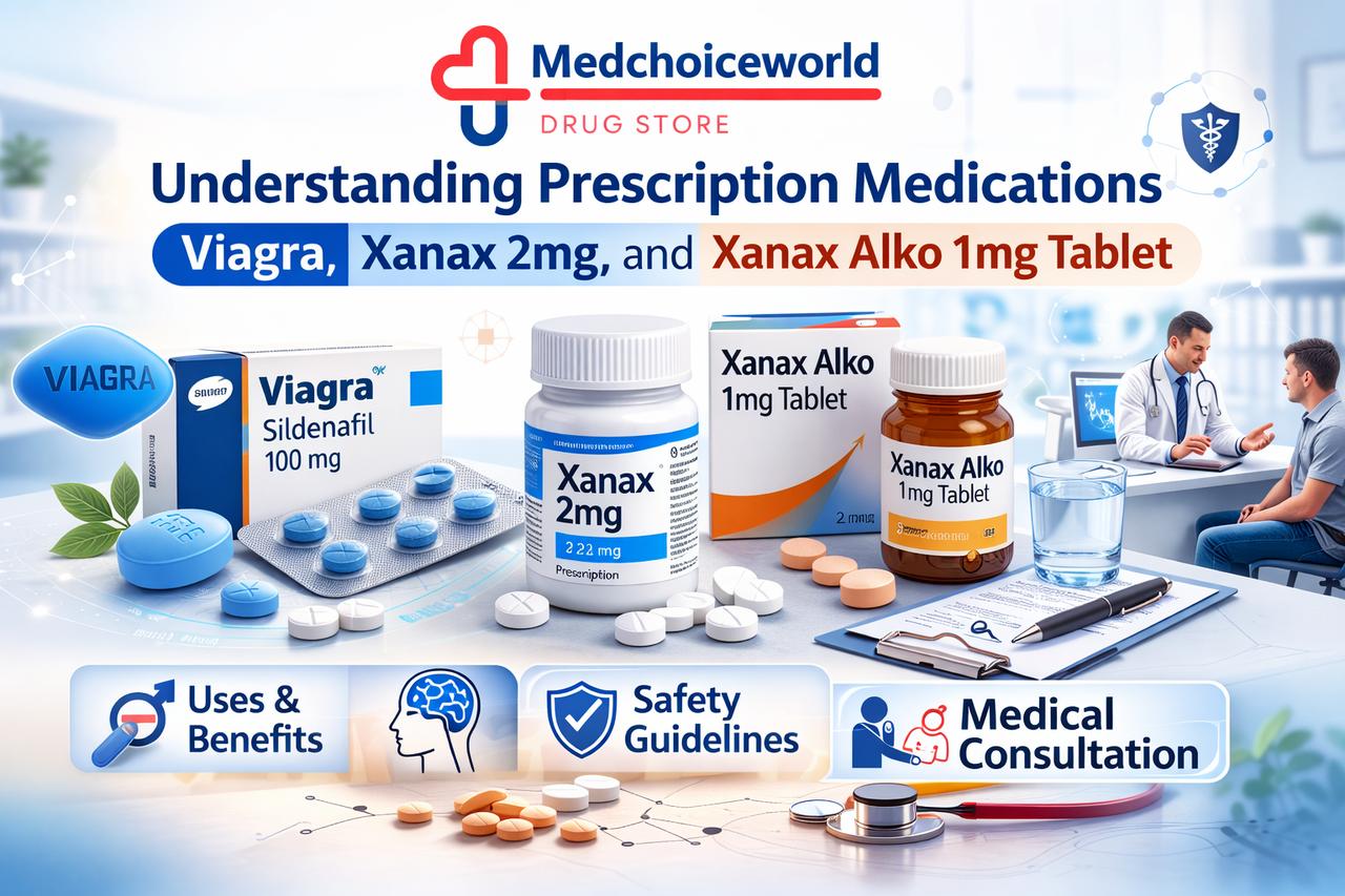 Understanding Common Prescription Medications: Viagra, Xanax 2mg, and Xanax Alko 1mg Tablet | Articles | Medchoiceworld | Gan Jing World - Technology for Humanity | Video & Movie Streaming