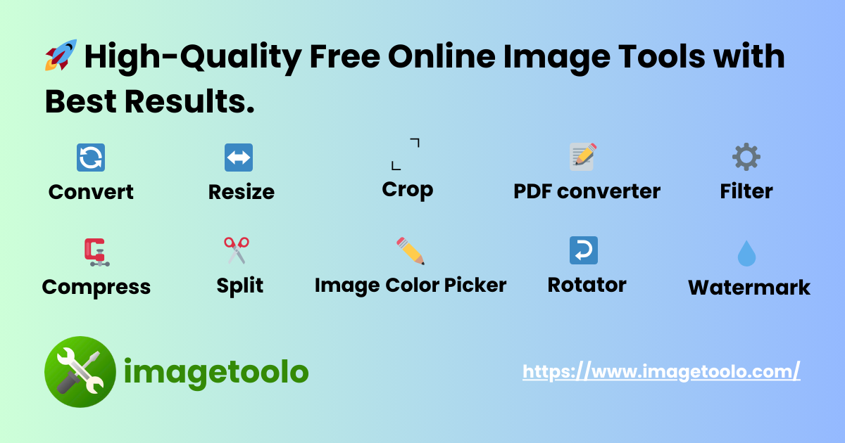 Free Online Image Tools - ImageToolo Image Editor Toolkit