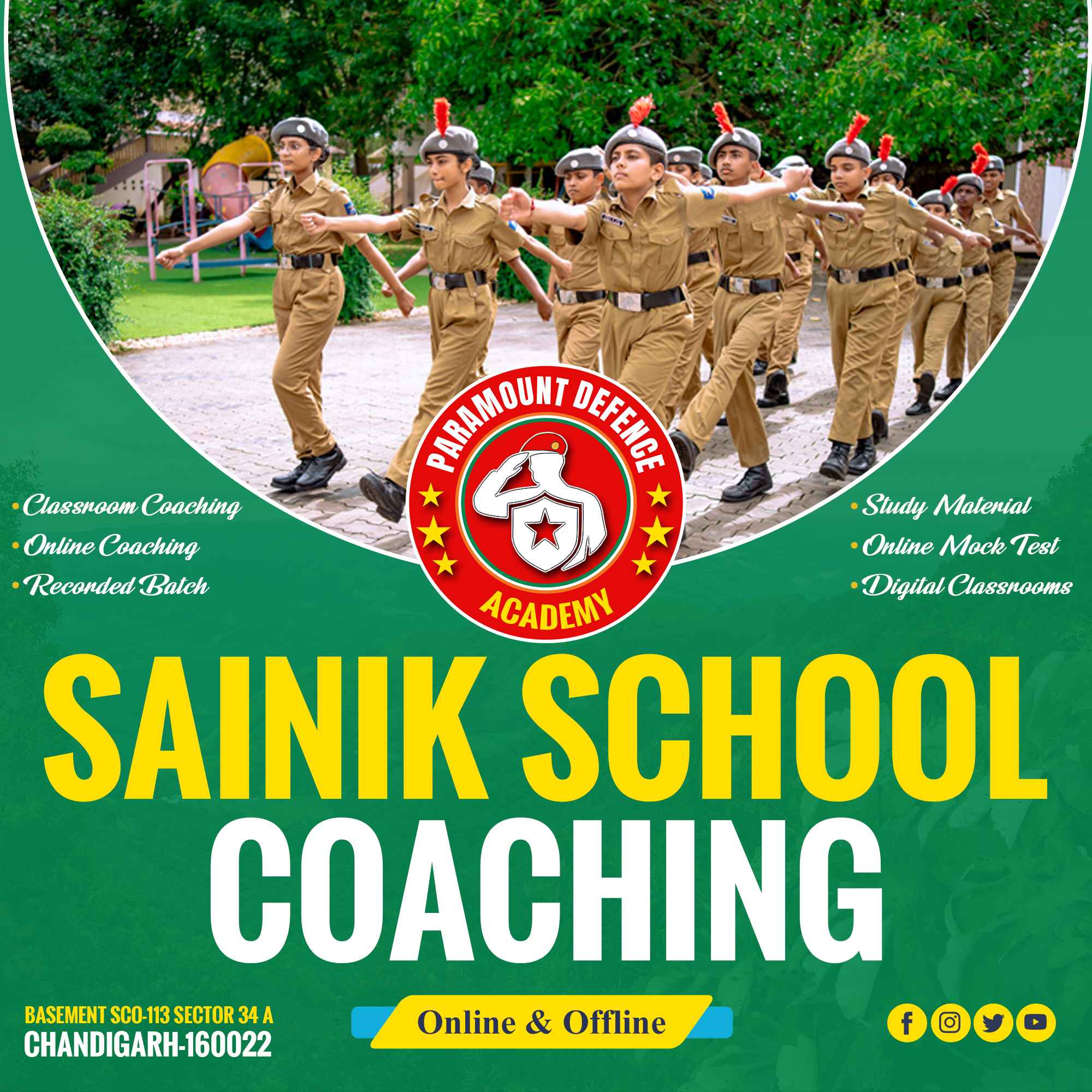 Sainik School Coaching in Chandigarh | Call at 8284952200