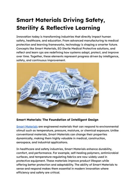 Smart Materials Driving Safety, Sterility & Reflective Learning.pdf