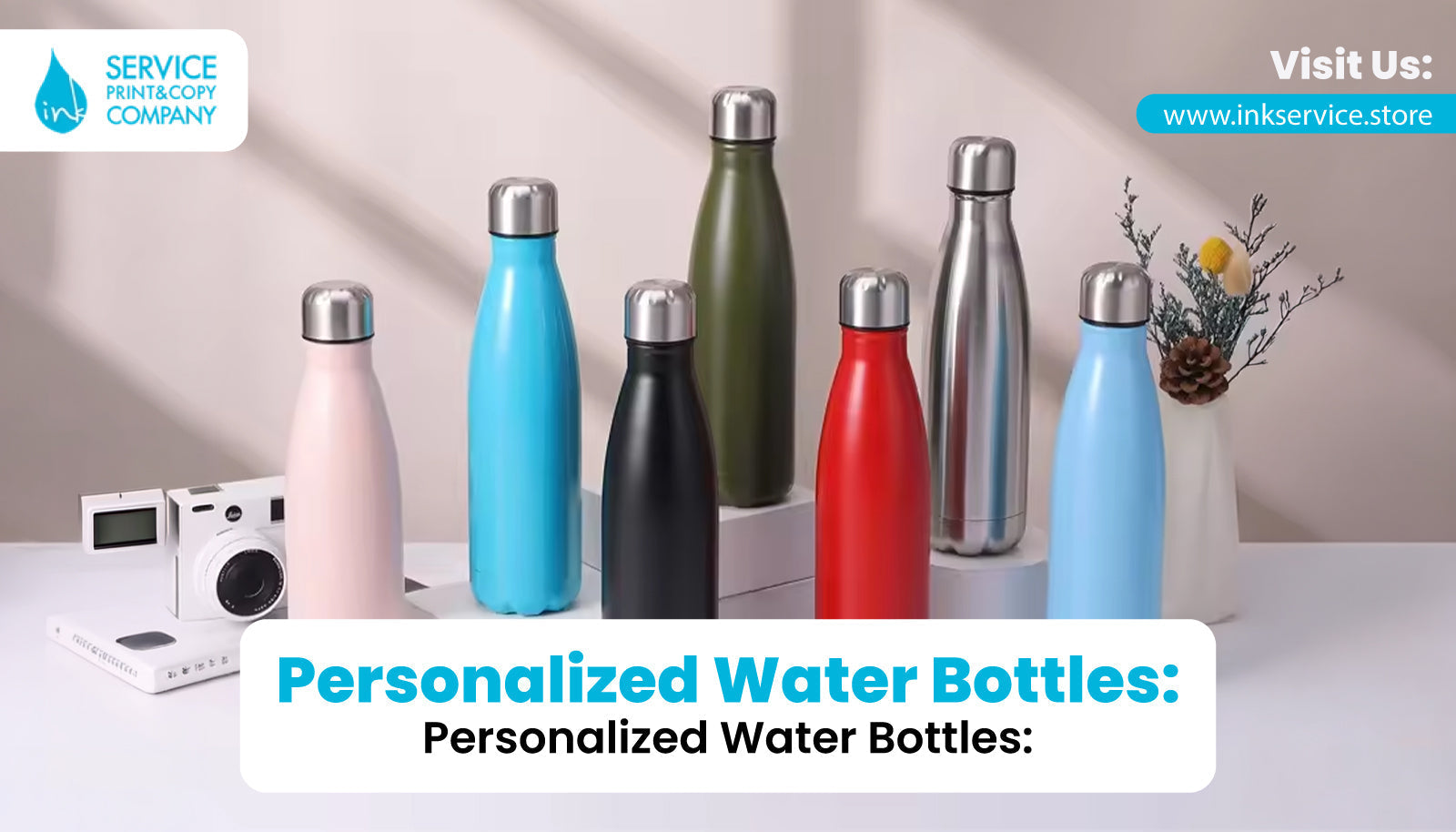 Custom Water Bottles Kuwait | Personalized Branding Solutions  – Ink Service Online Store