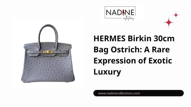 HERMES Birkin 30cm Bag Ostrich: A Rare Expression of Exotic Luxury