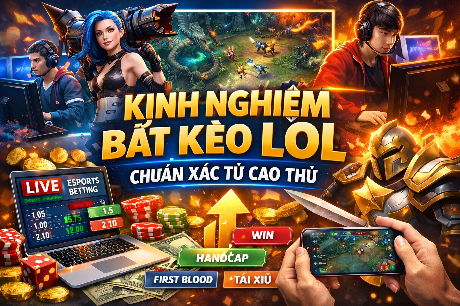 Kinh Nghiệm Bắt Kèo LOL Chuẩn Xác – Bí Quyết Cá Cược eSports 2026