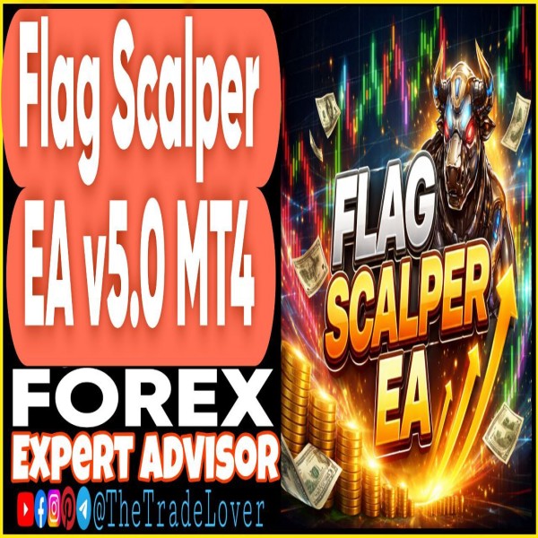 GBPUSD Flag Scalper EA v5.0 MT4 (Works on Build 1471+) | Forex Robot | MT4 Expert Advisor - The Trade Lovers