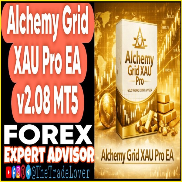 Alchemy Grid XAU Pro EA v2.08 MT5 + Presets (Works on Build 5660) | Forex Robot | MT5 Expert Advisor - The Trade Lovers