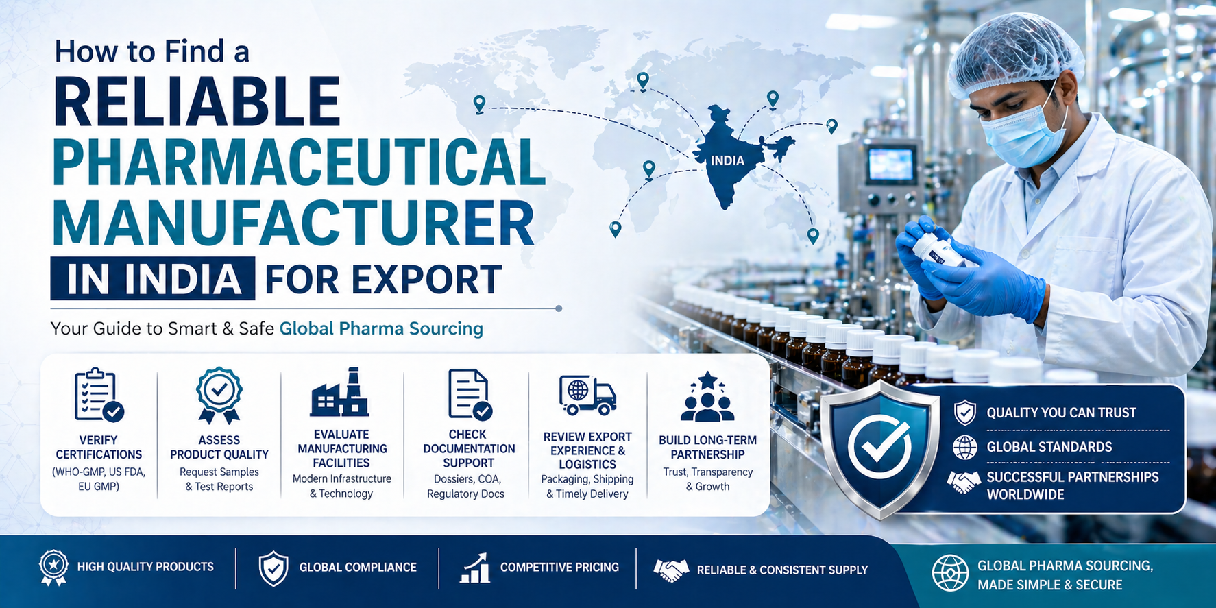 How to Find a Reliable Pharmaceutical Manufacturer in India for Export – Pharmet Global