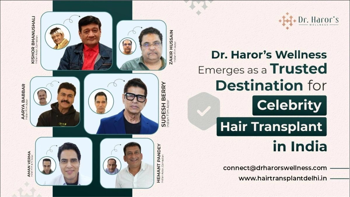 Dr. Haror’s Wellness Emerges as a Trusted Destination for Celebrity Hair Transplant in India - KBK Times