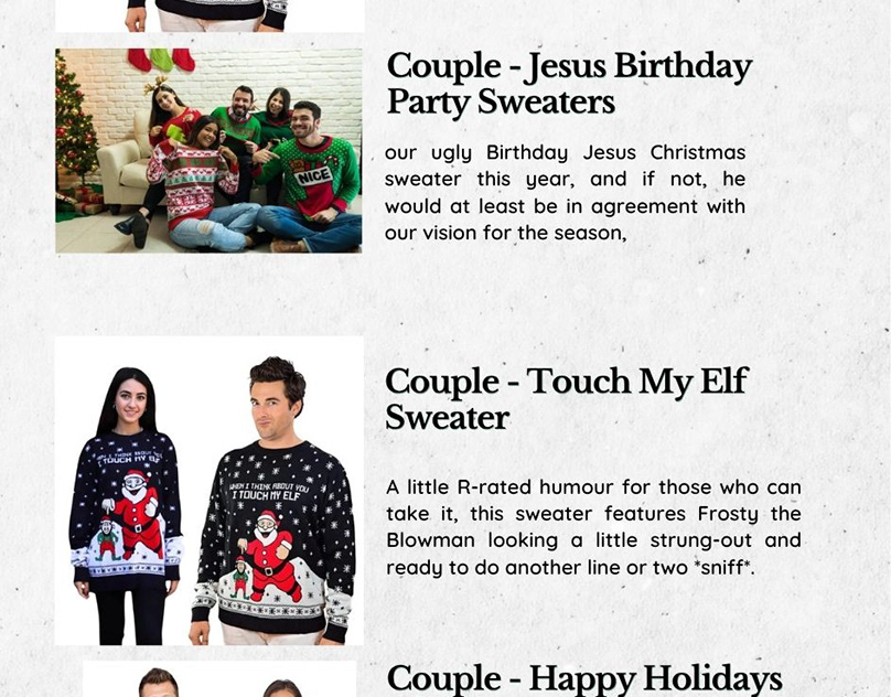 Christmas Sweater Plus Size