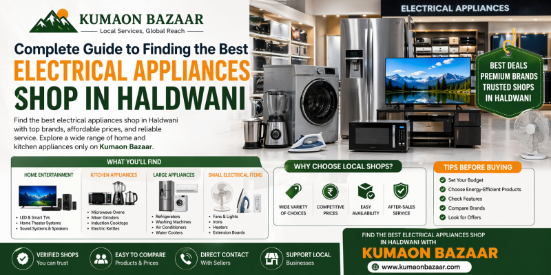 Complete Guide to Finding the Best Electrical Appliances Shop in Haldwani: kumaonbazaar — LiveJournal