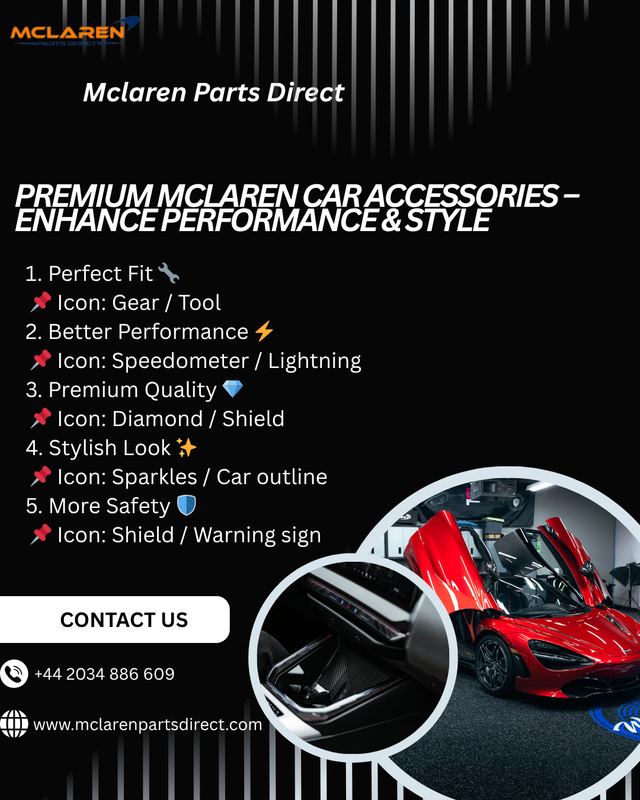 Premium Mc Laren Car Accessories Enhance Performance Style Mc Laren Parts Direct — Postimages