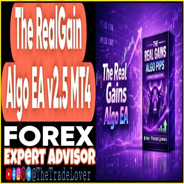 The RealGain Algo EA v2.5 MT4 (Works on Build 1471) | Forex Robot | MT4 Expert Advisor - The Trade Lovers