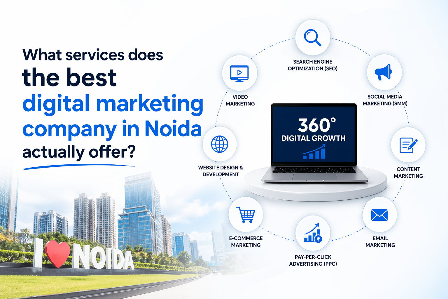 Top Services by the Best Digital Marketing Company in Noida