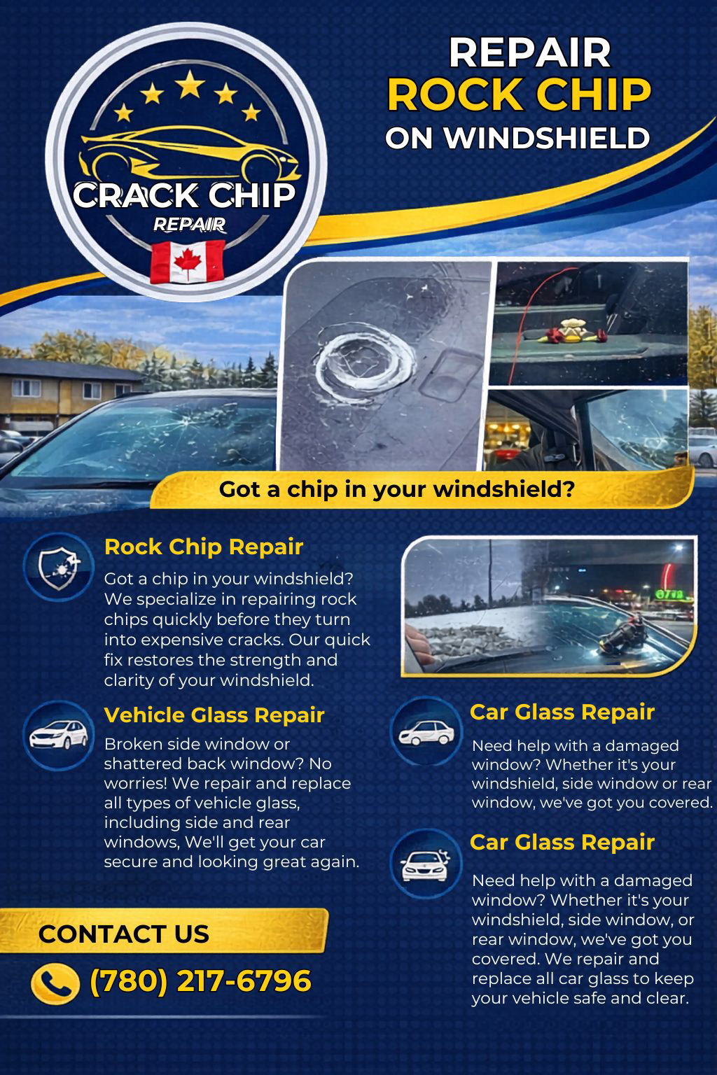 Repair Rock Chip On Windshield