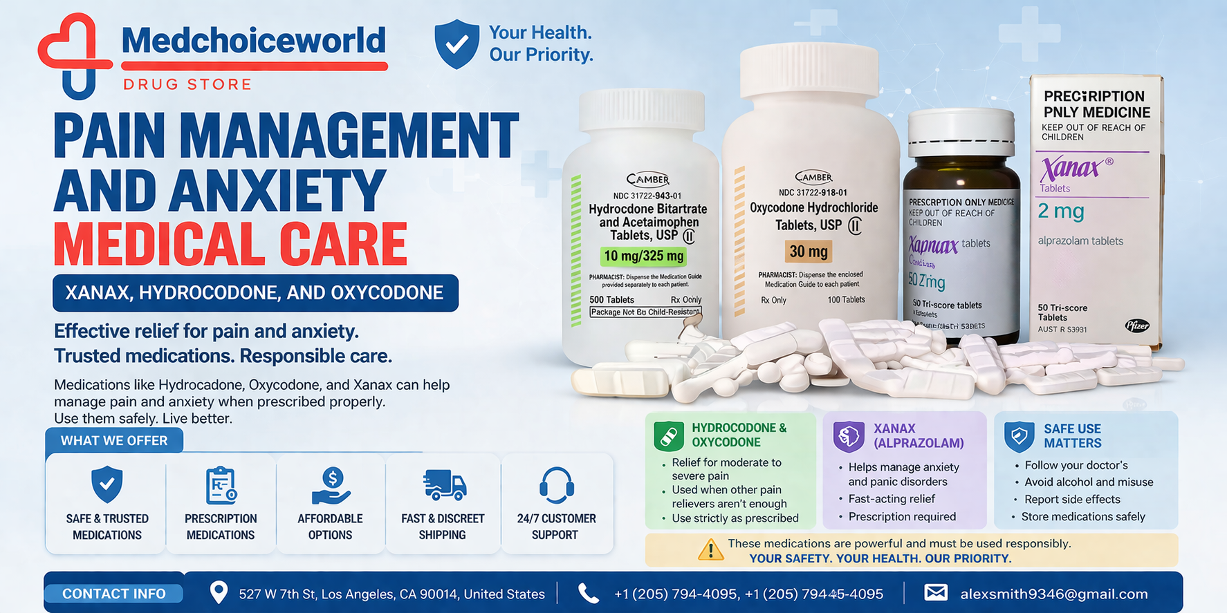 Pain Management and Anxiety Medical Care: Xanax, Hydrocodone, and Oxycodone – Site Title