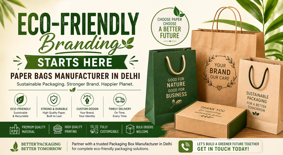Eco-Friendly Branding Starts Here – Paper Bags Manufacturer in Delhi - JustPaste.it