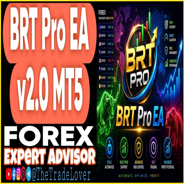 BRT Pro EA v2.0 MT5 (Works on Build 5800) | Forex Robot | MT5 Expert Advisor - The Trade Lovers