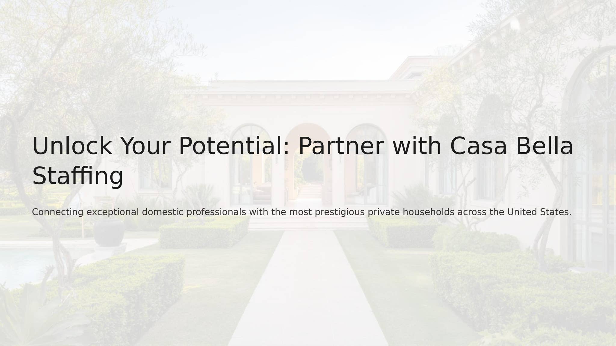 Professional Household Manager in West Palm Beach FL Services by Casa Bella Residential staffing - Issuu