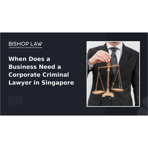 When Does a Business Need a Corporate Criminal Lawyer in Singapore