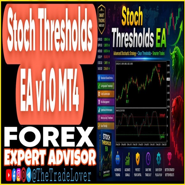 Stoch Thresholds EA v1.0 MT4 (Works on Build 1471) | Forex Robot | MT4 Expert Advisor - The Trade Lovers