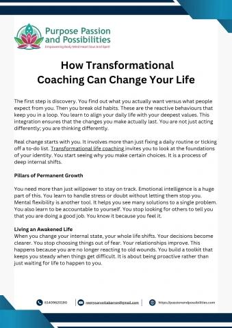 How Transformational Coaching Can Change Your Life