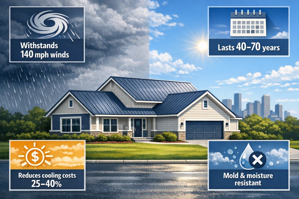 What Makes Metal Roofing a Great Choice for Houston Homeowners?