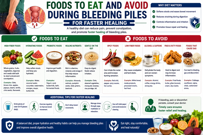 Foods to Eat and Avoid During Bleeding Piles for Faster Healing -...
