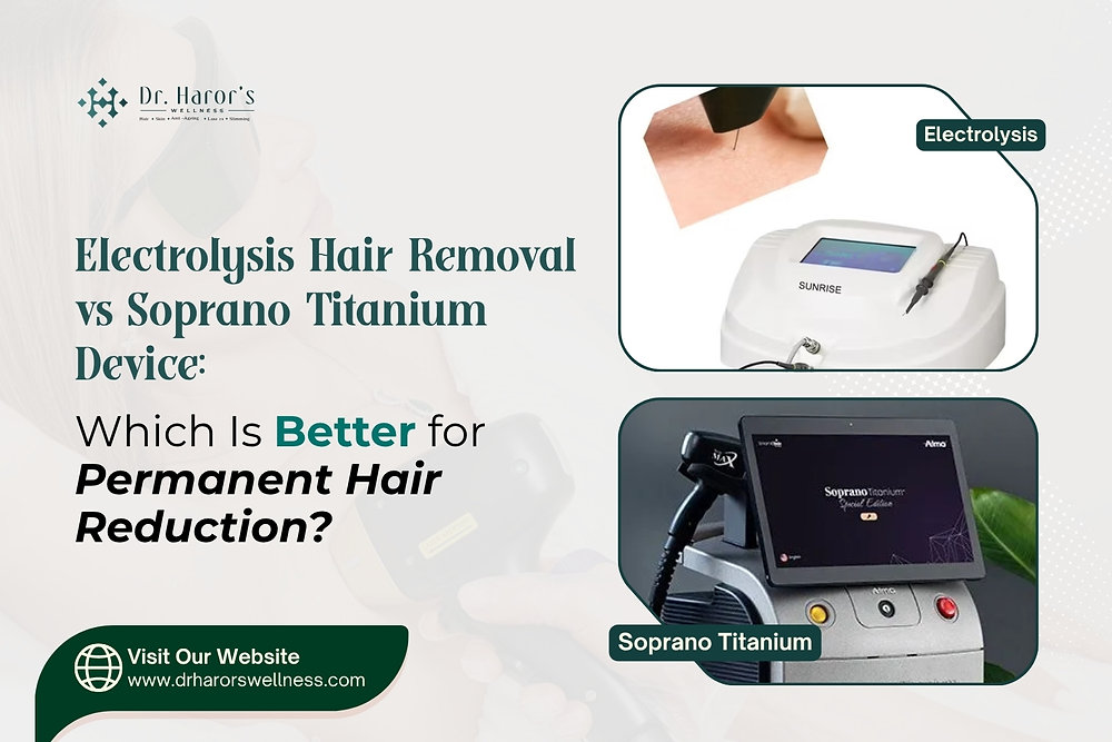Electrolysis Hair Removal vs Soprano Titanium Device: Which Is Better for Permanent Hair Reduction?