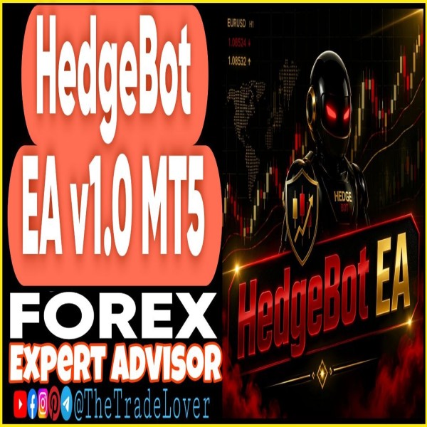 HedgeBot EA v1.0 MQ5 Source Code (Works on Build 5836) | Forex Robot | MT5 Expert Advisor - The Trade Lovers