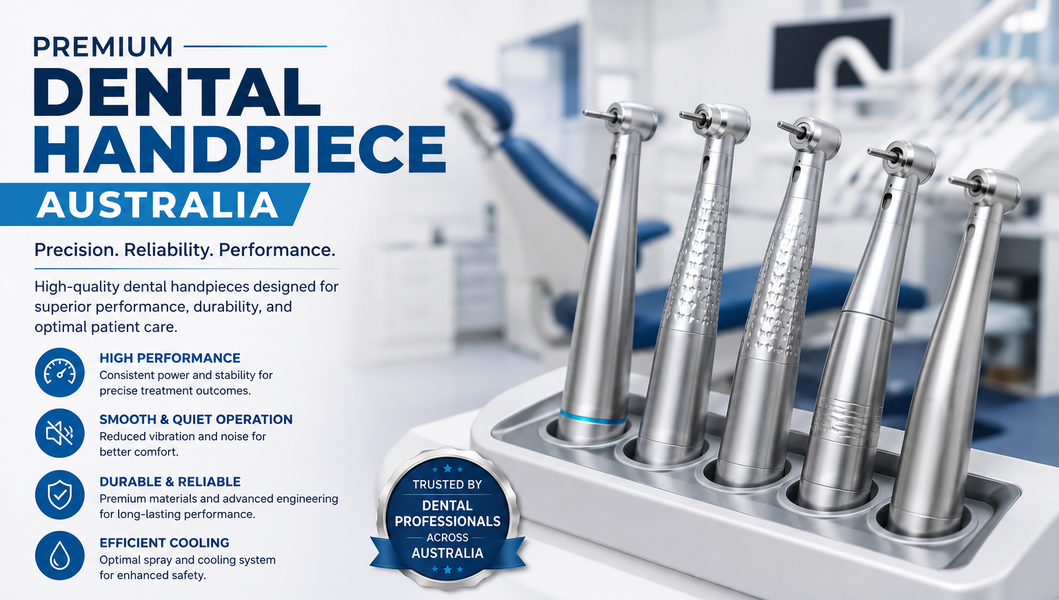 Premium Dental Handpiece Australia: Enhancing Performance in Modern Dental Clinics - Paramount Dental Repairs