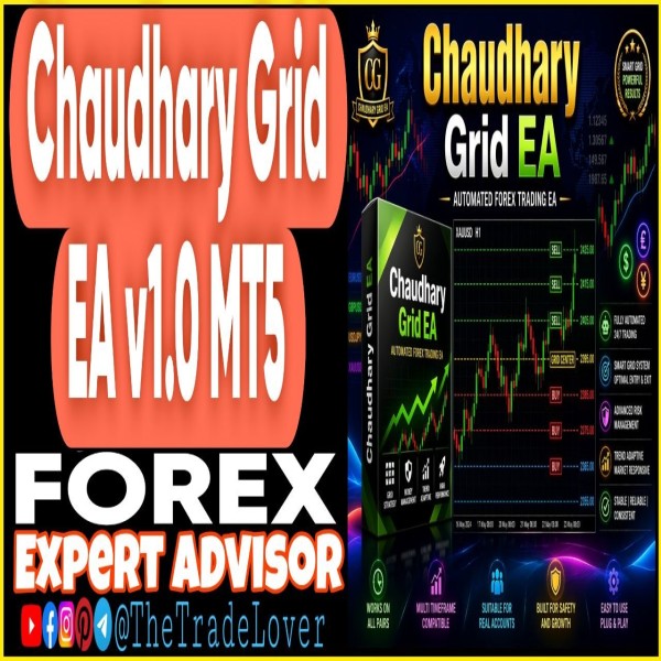 Chaudhary Grid EA v1.0 MQ5 Source Code (Works on Build 5836) | Forex Robot | MT5 Expert Advisor - The Trade Lovers