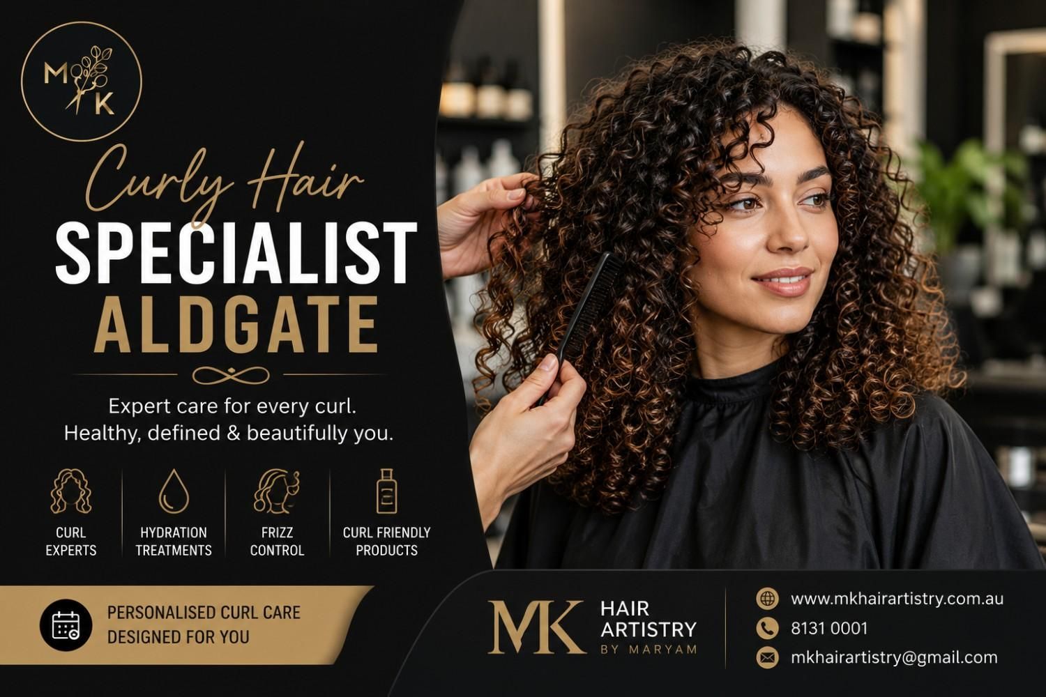 Curly Hair Specialist Aldgate – Professional Care for Beautiful, Healthy Curls - MK Hair Artistry