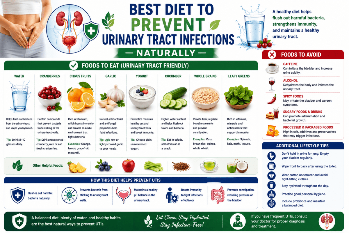 Best Diet to Prevent Urinary Tract Infections Naturally – Sarvesh Health City