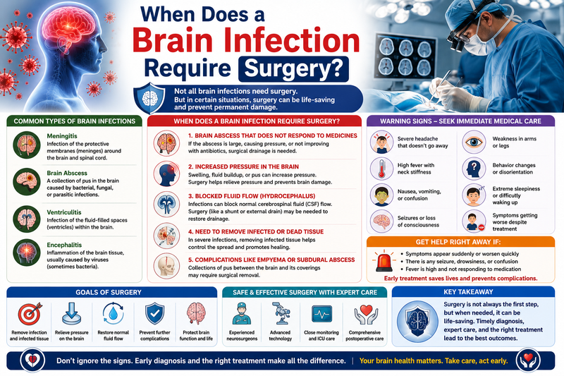 When Does a Brain Infection Require Surgery? - Sarvesh Health City