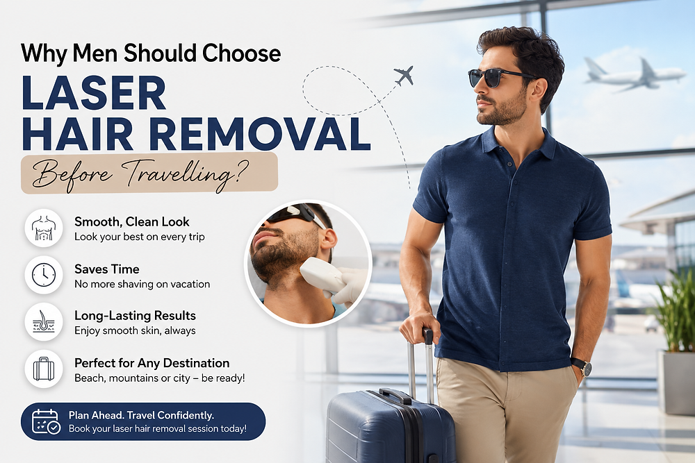 Why Men Should Choose Laser Hair Removal Before Travelling?