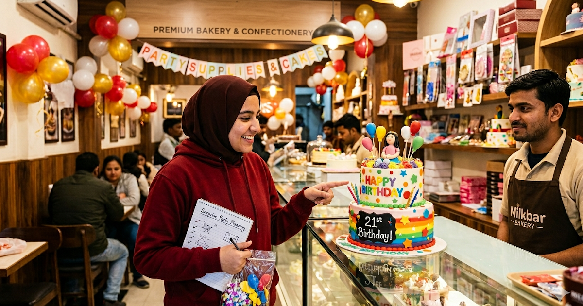 How an AMU Student Planned the Perfect Surprise Party Using a Top Birthday Cake shop in Aligarh