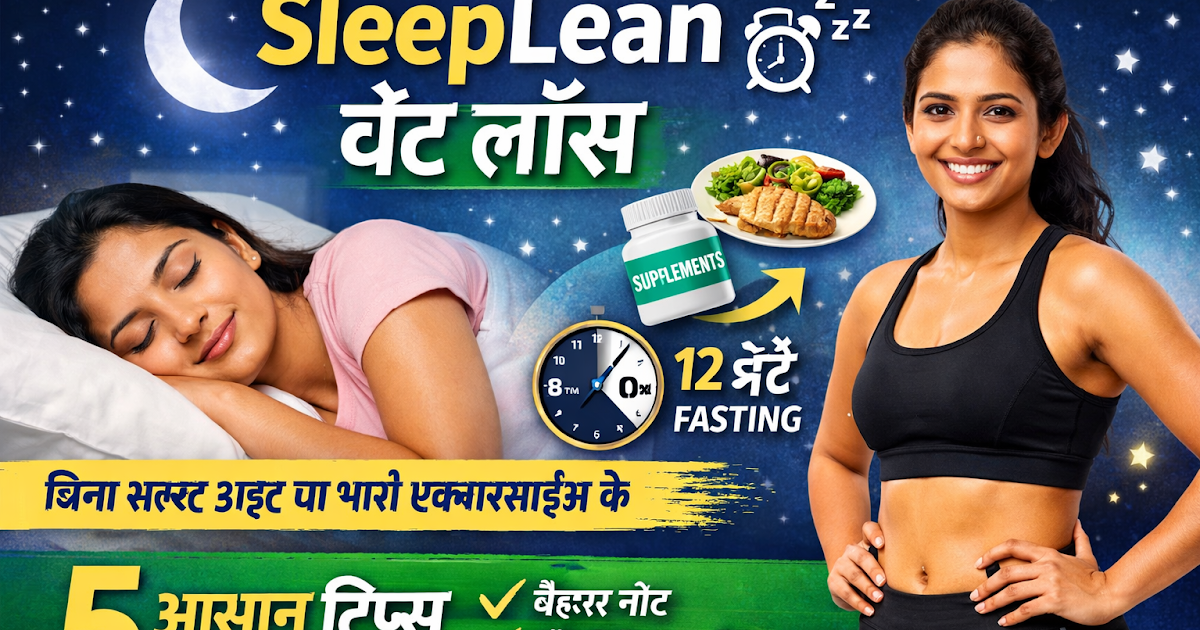 DAILY HEALTH JOURNEY: SleepLean: भारत में वजन घटाने का स्मार्ट तरीका