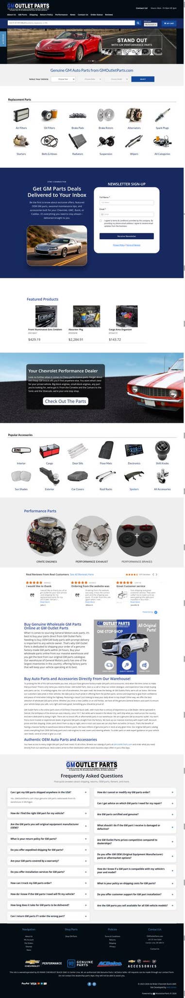 Genuine GM Parts & Accessories Online  by Shaun Carey - Issuu