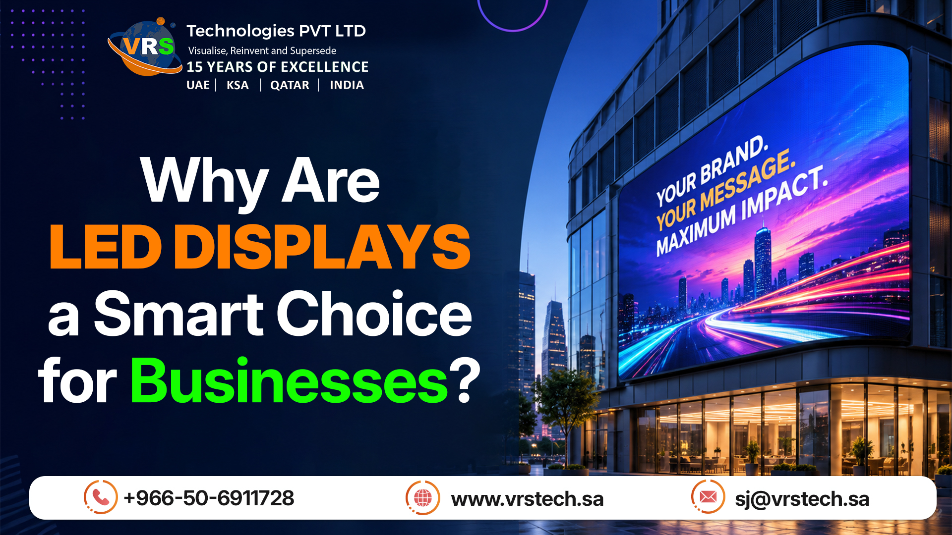 Why Are LED Displays a Smart Choice for Businesses?