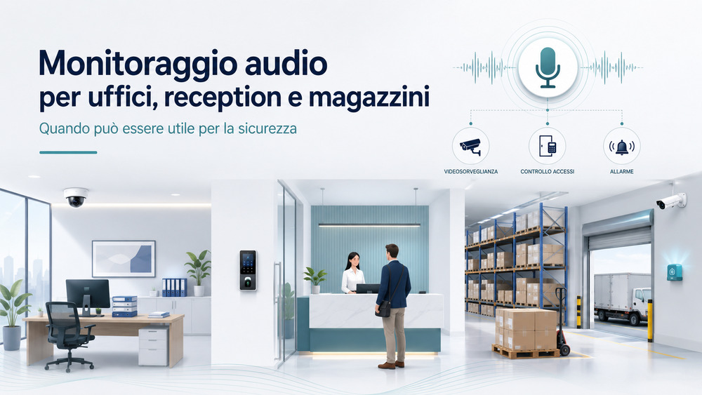 Monitoraggio Audio per Uffici, Reception e Magazzini