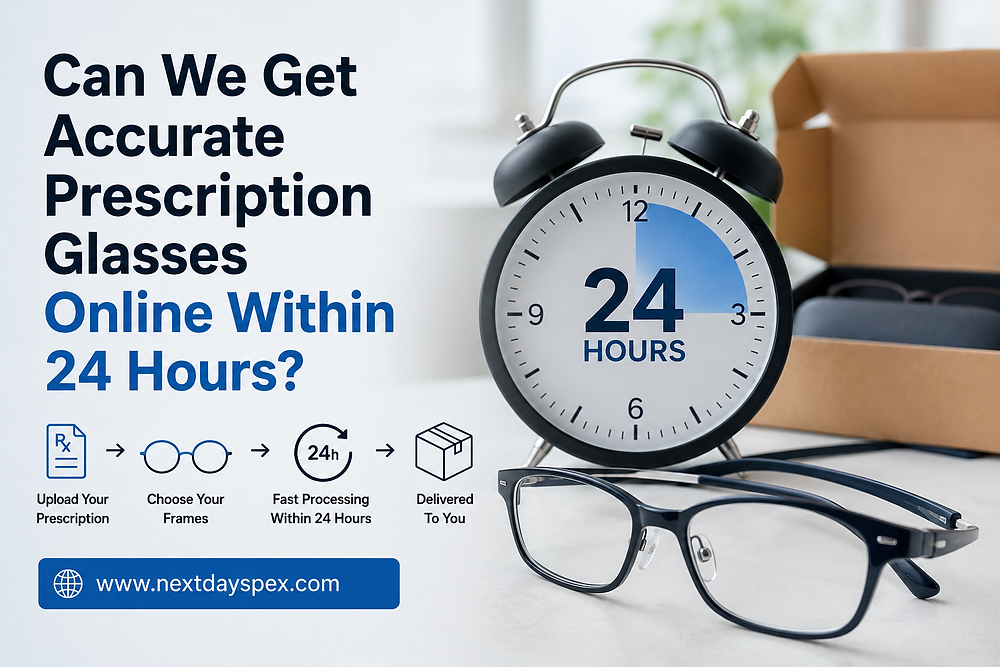 Can We Get Accurate Prescription Glasses Online Within 24 Hours?