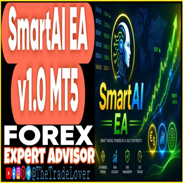 SmartAI EA v1.0 MT5 (Works on Build 5836) | Forex Robot | MT5 Expert Advisor - The Trade Lovers