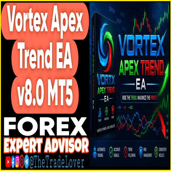 Vortex Apex Trend EA v8.0 MT5 (Works on Build 5836) | Forex Robot | MT5 Expert Advisor - The Trade Lovers