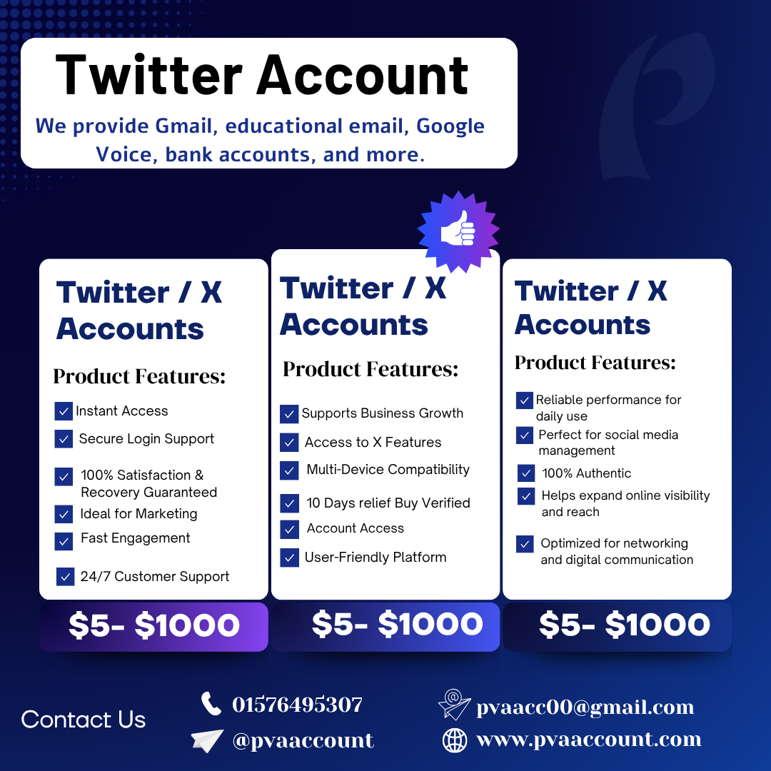 Buy Twitter Accounts | 100% Trusted & Verified Accounts