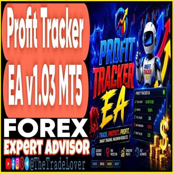 Profit Tracker EA v1.03 MT5 (Works on Build 5836) | Forex Robot | MT5 Expert Advisor - The Trade Lovers